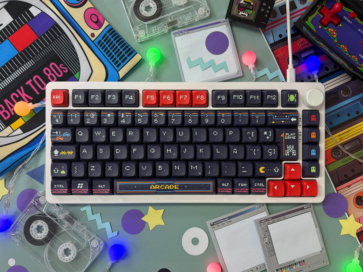 Teclas Arcade V2 + Nyby83 Blanco