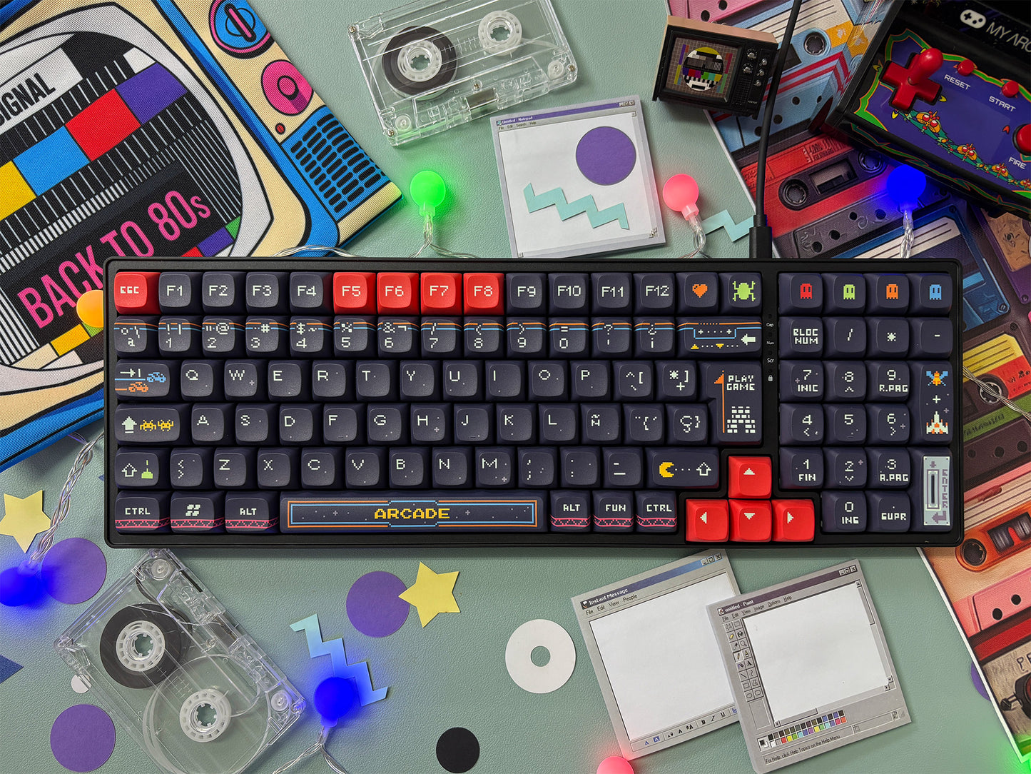 Teclas Arcade V2 + Niemi101 Negro