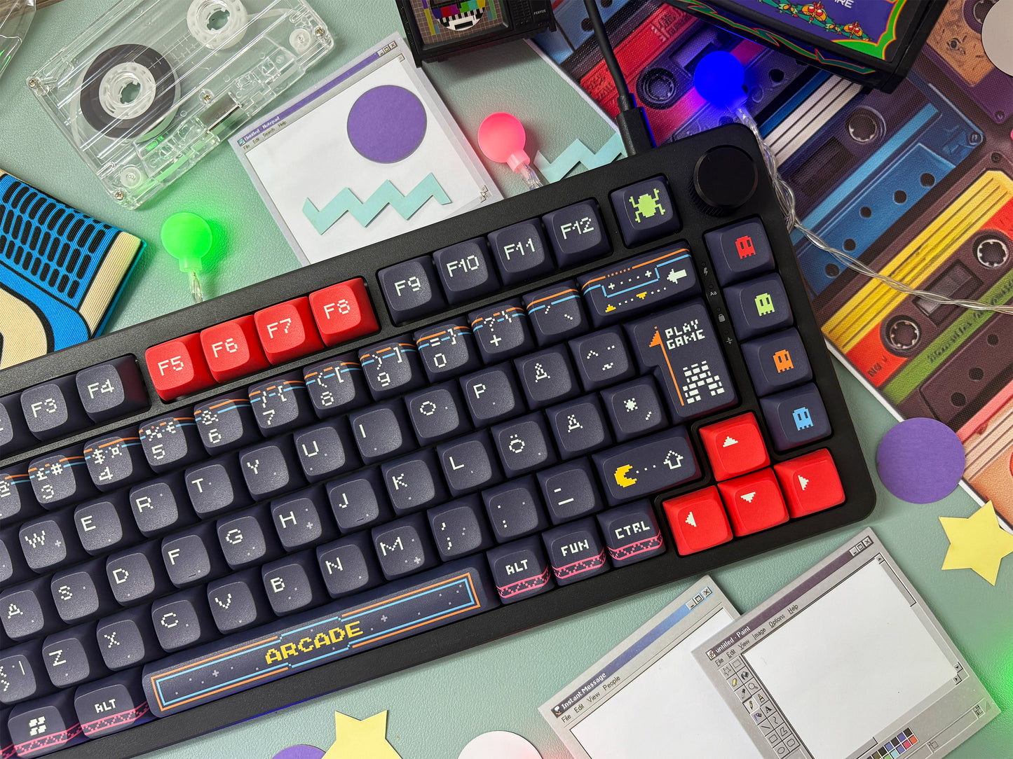 Arcade V2-Näppäimet + Nyby83 Musta