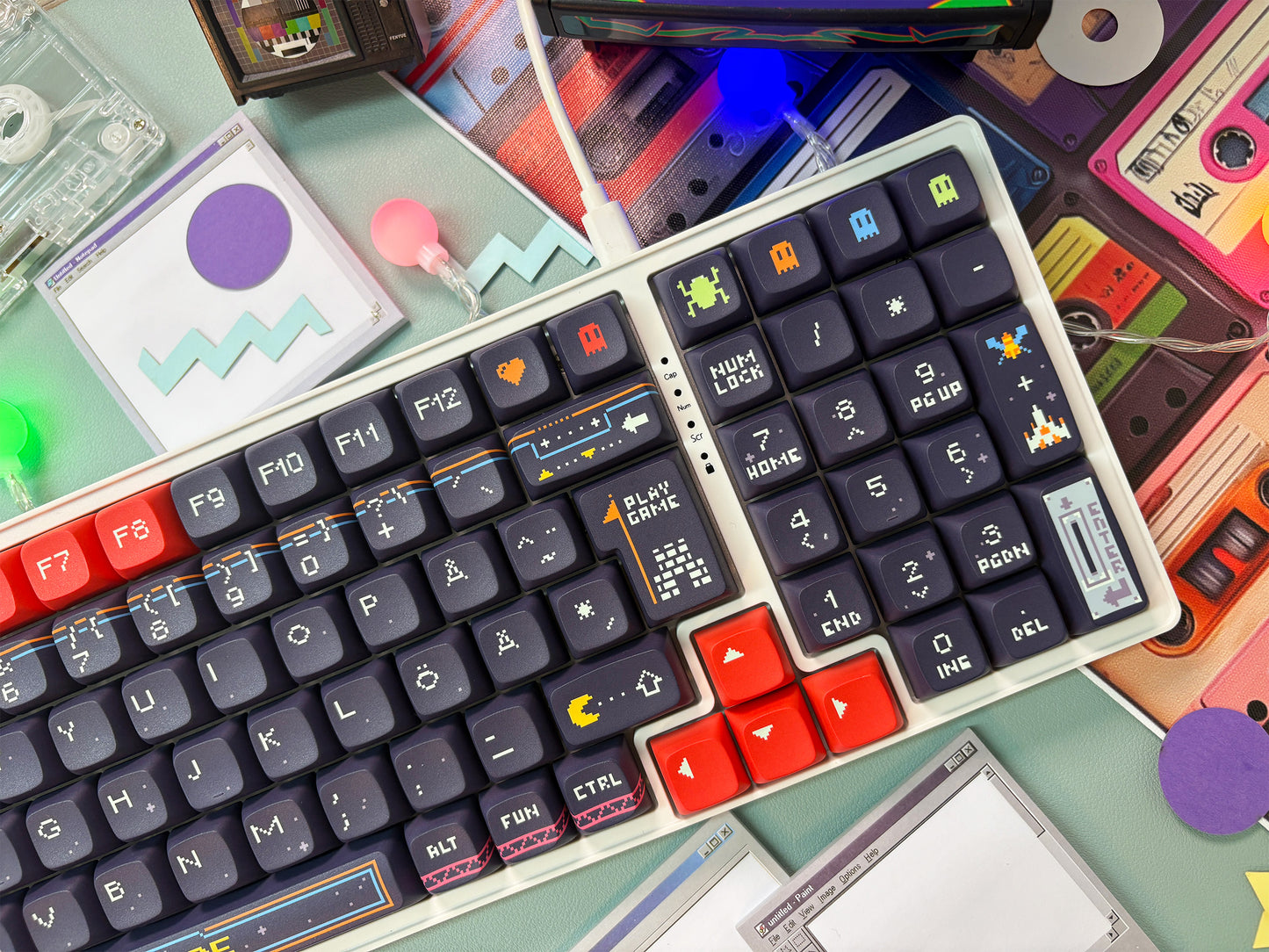 Arcade V2 Näppäimet + Niemi 101 valkoinen