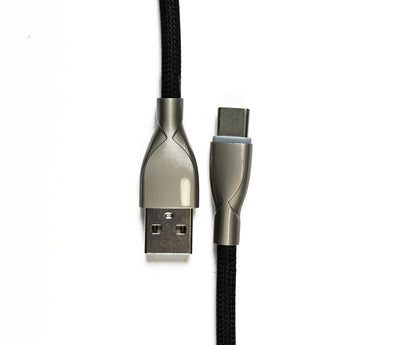Cable negro en espiral para teclado mecánico