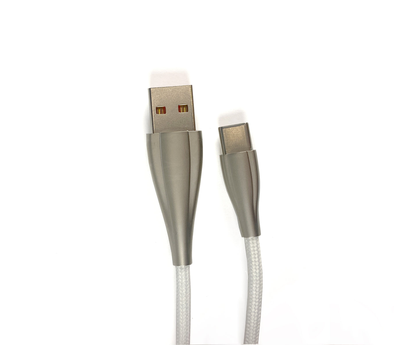 Cable blanco en espiral para teclado mecánico
