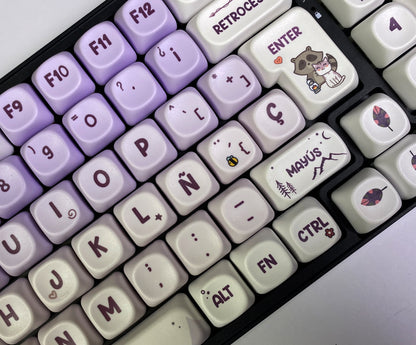 Teclas Campamento Kawaii + Teclado Niemi 101 Negro