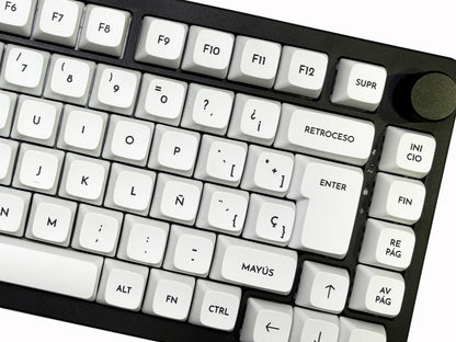 Teclas Lienzo Blanco + Nyby83 Negro