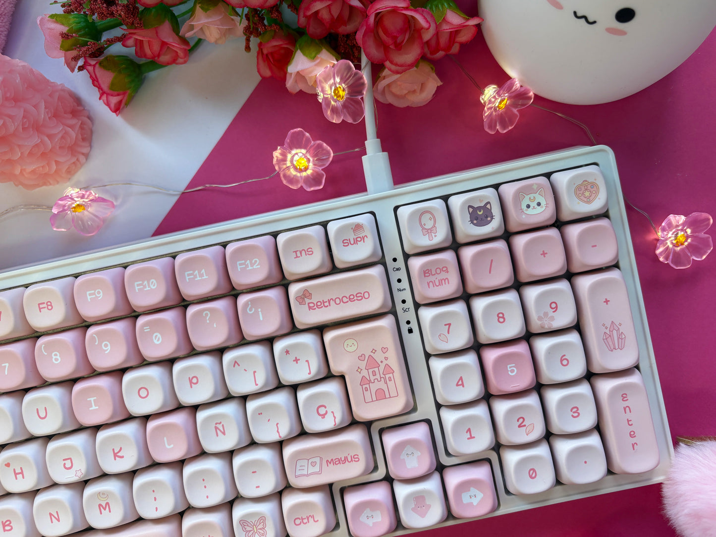 Teclas La Vida en Rosa  +  Niemi101 Blanco