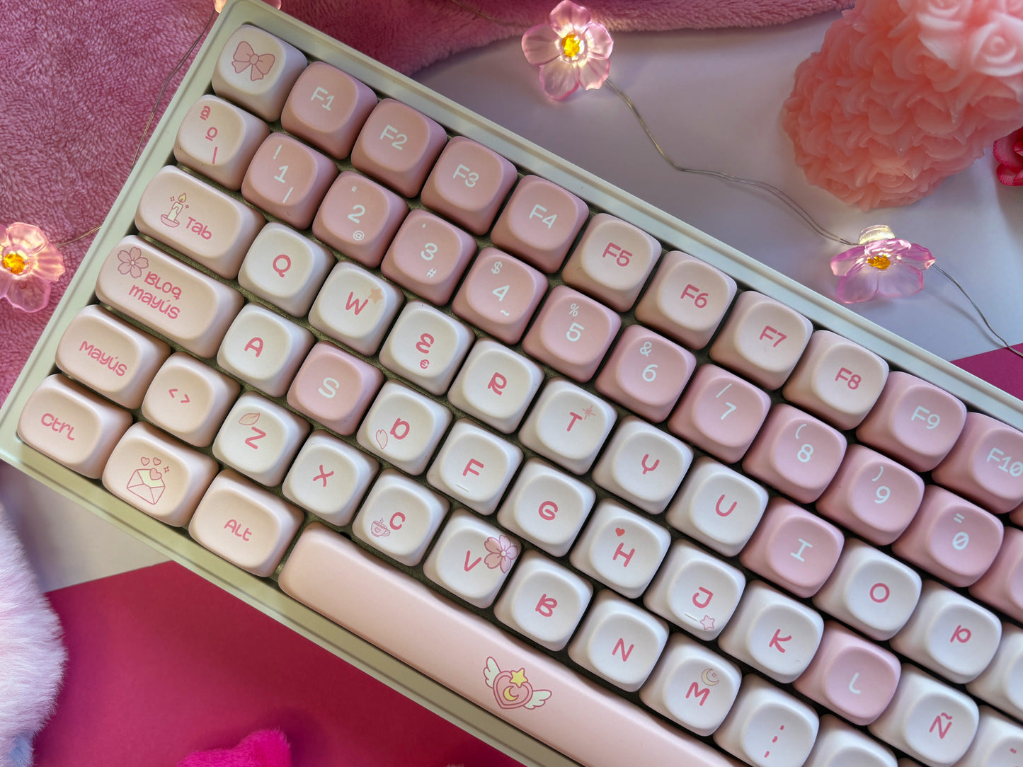 Teclas La Vida en Rosa  +  Niemi101 Blanco
