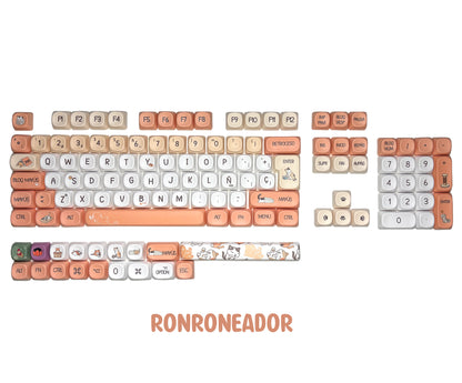 Teclas Ronroneador + Teclado Niemi 101 Blanco