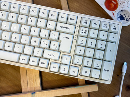 Teclas Lienzo en Blanco